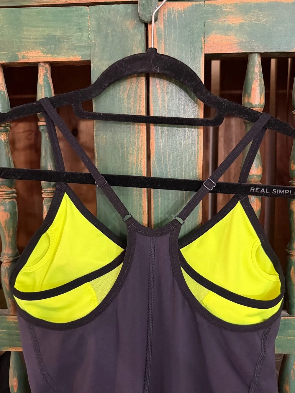 NWOT Nike Bodysuit with Neon Built-in Sports Bra - M